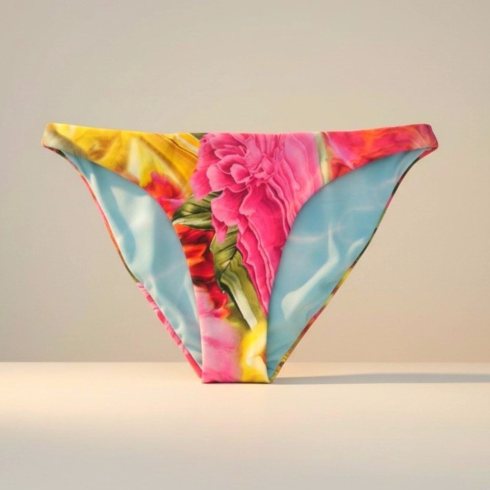 Água Bendita Luxury Bikini Bottoms - Tropical Fruit‎ Print - Size Medium - NWT